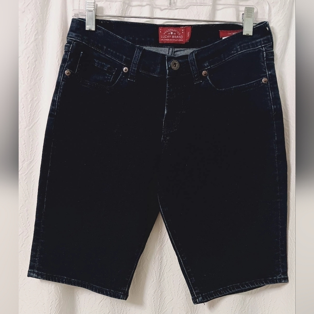 Lucky Brand Dark Blue Jean Vermuda Classic 5 Pockets Size 0/25